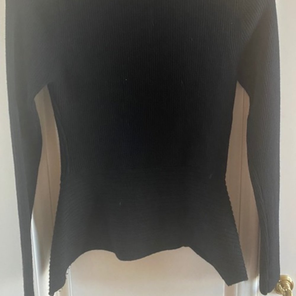 KAREN MILLEN BLACK ZIP UP CARDIGAN - Picture 3 of 4